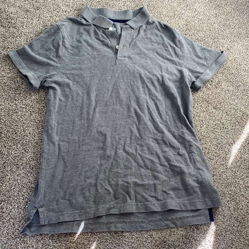 Gap grey polo shirt size large